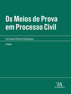 cover image of Os Meios de Prova em Processo Civil--4ª Edição